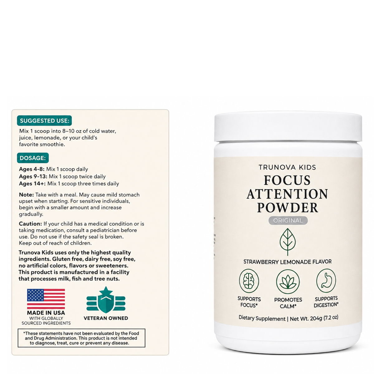 Focus Attention Powder + Multivitamin
