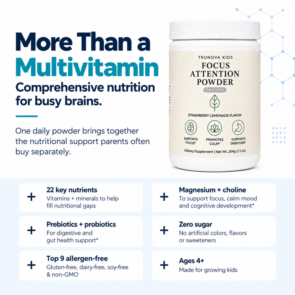 Focus Attention Powder + Multivitamin