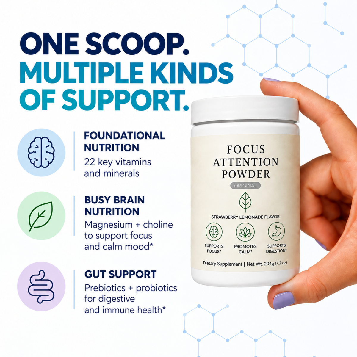 Focus Attention Powder + Multivitamin